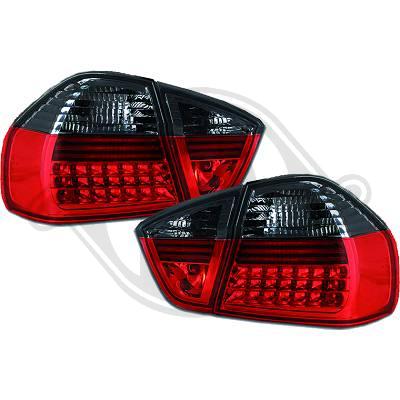 -STOPURI CU LED BMW E90 FUNDAL RED/BLACK -COD 1216993